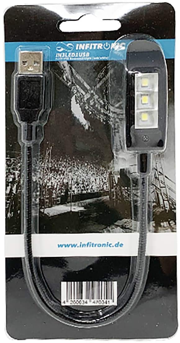 IN3LED1USB - USB Lampe USB Leuchte Schwanenhalsleuchte Tastaturlampe für PC  Laptop - Infitronic GmbH